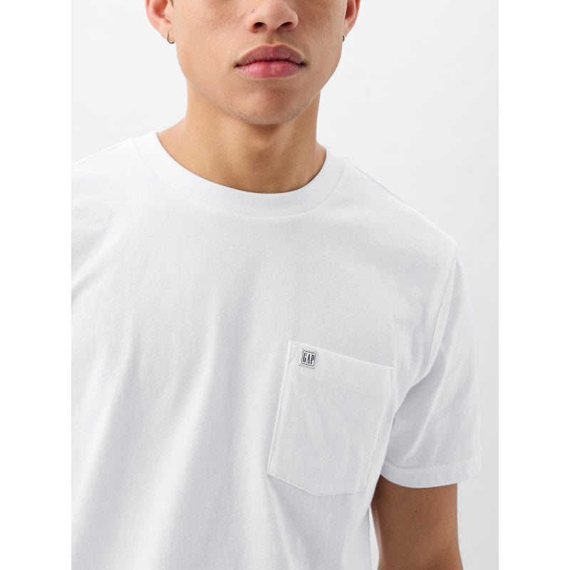 GAP Pocket Micro Logo Tee Optic White V6