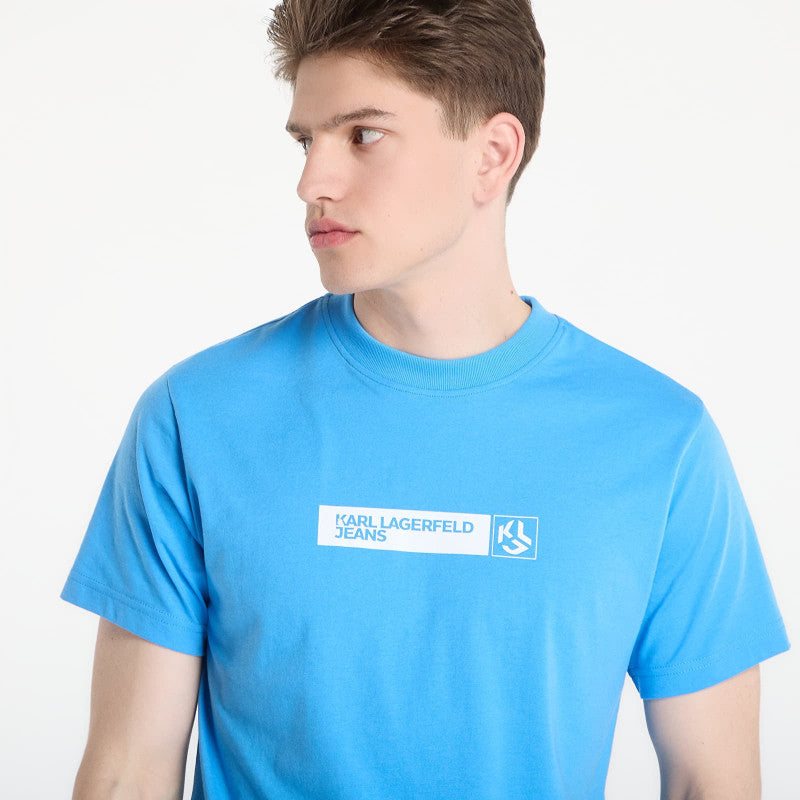 Karl Lagerfeld Jeans Slim Graphic Tee Azure Blue