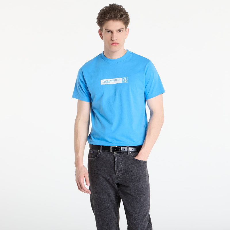 Karl Lagerfeld Jeans Slim Graphic Tee Azure Blue
