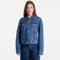 Karl Lagerfeld Jeans Regular Denim Jacket Washed Mid Blue