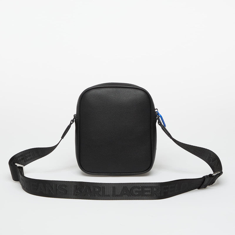 Karl Lagerfeld Jeans Box Logo Reporter Bag Black