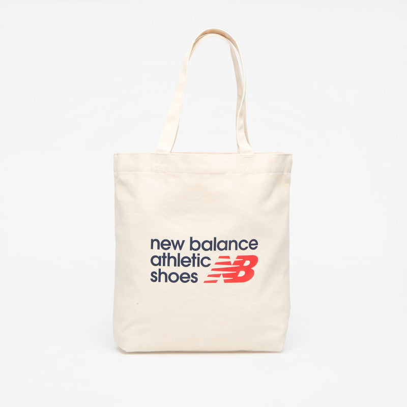 New Balance NB Athletics Graphic Tote Sea Salt/ Nb Navy/ Te Red