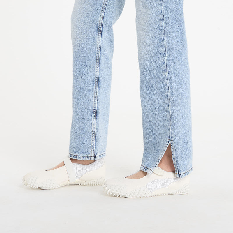 Jeansy Karl Lagerfeld Jeans Hr Straight Jeans W/ Slit Visual Acid Mid Blue