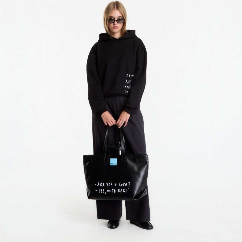 Karl Lagerfeld Jeans X Pt Boxy Hoodie Black