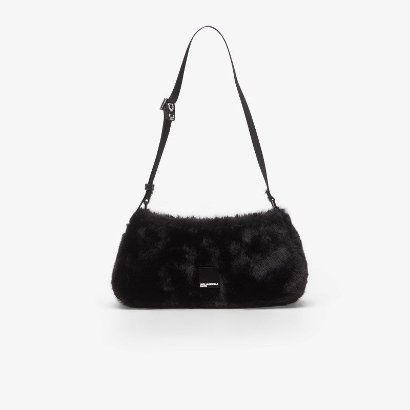 Karl Lagerfeld Jeans Box Logo Ew Shb Furry Black