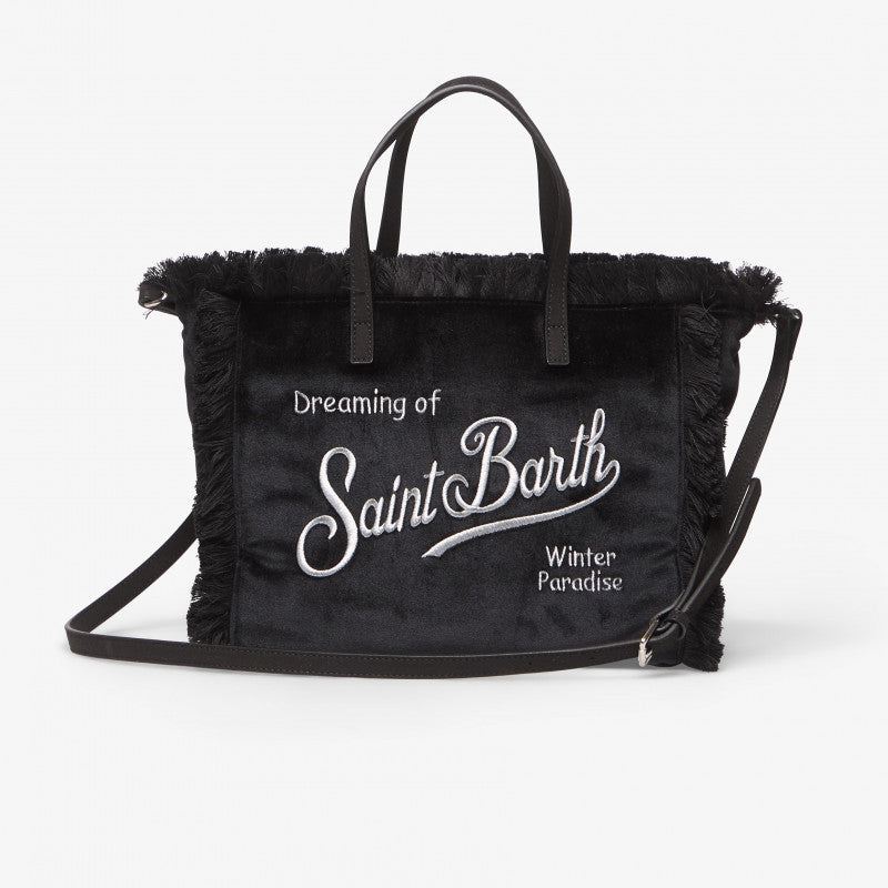 MC2 Saint Barth Colette Velvet N Bag Black