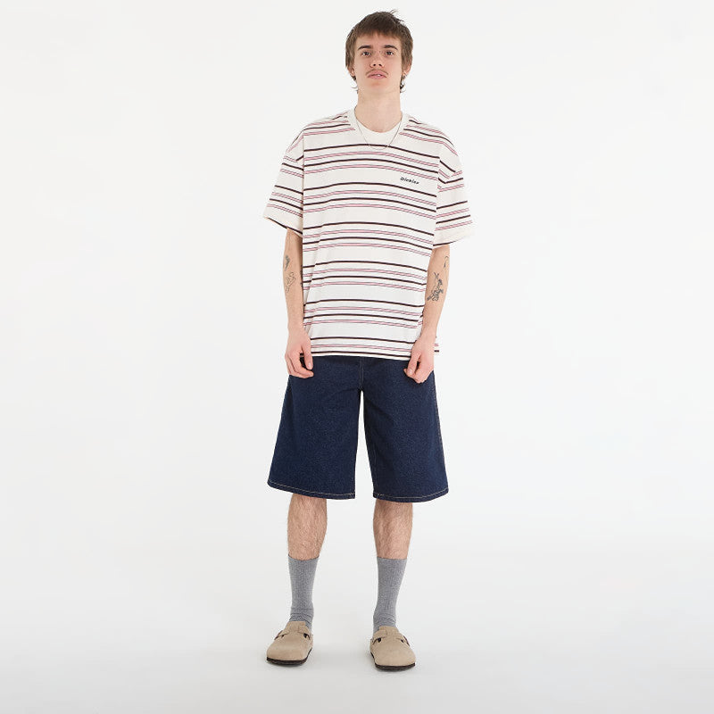Dickies East Liberty Stripe Ss Tee Egret