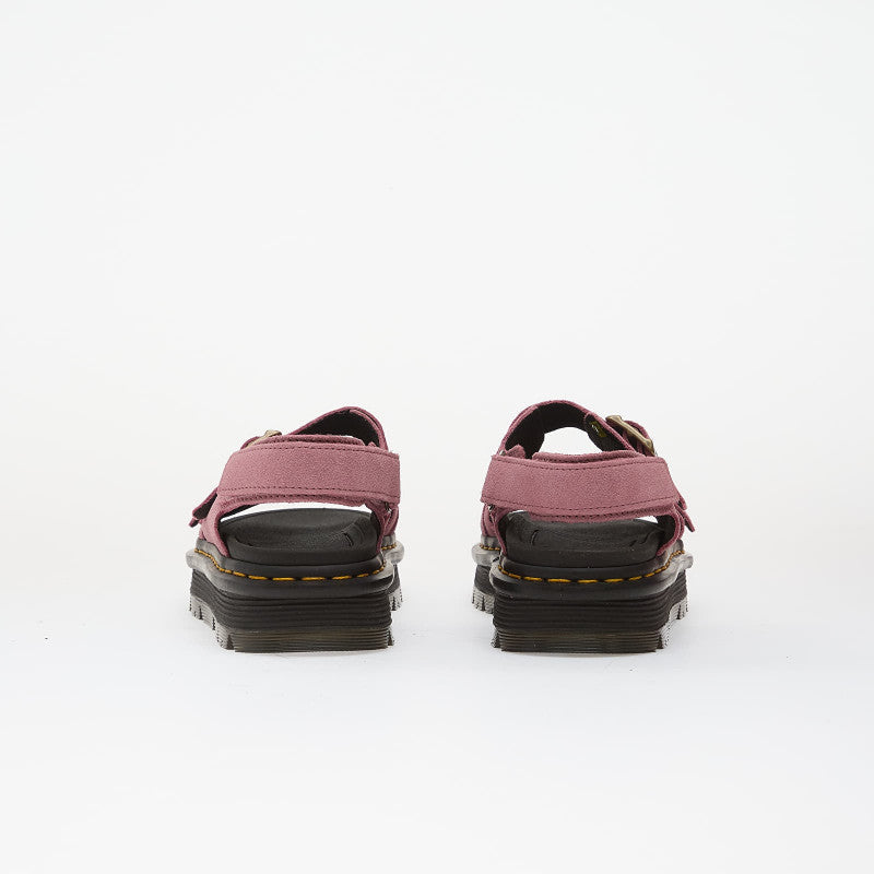 Dr. Martens Zebzag Sandal Suede Dusty Rose