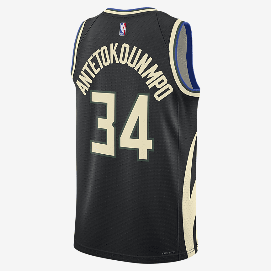 Jordan Dri-FIT NBA Milwaukee Bucks Statement Edition Swingman Tank krepšinio marškinėliai