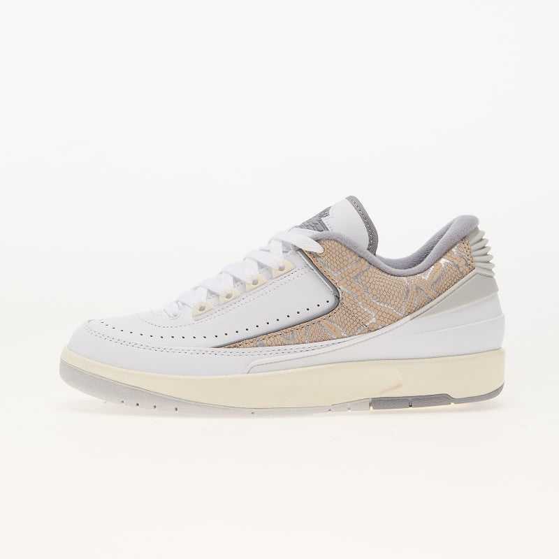 Air Jordan 2 Retro Low "Python" White/ Cement Grey-Sanddrift-Neutral Grey