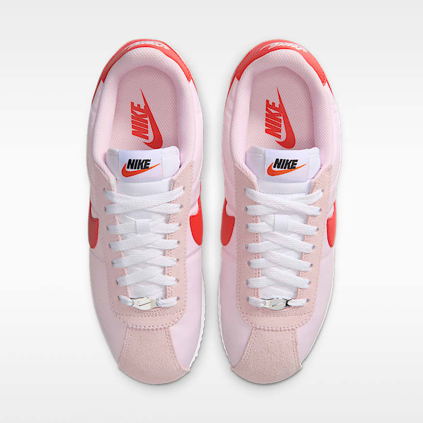 Nike Cortez Textile Pink Foam/ Lt Crimson-White-Safety Orange
