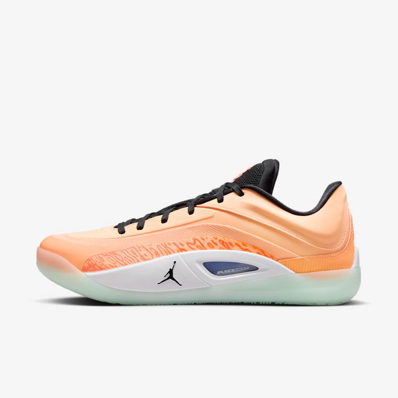 Jordan Zion 4 Peach Cream/Black/White/Total Orange