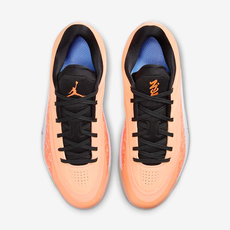 Jordan Zion 4 Peach Cream/Black/White/Total Orange