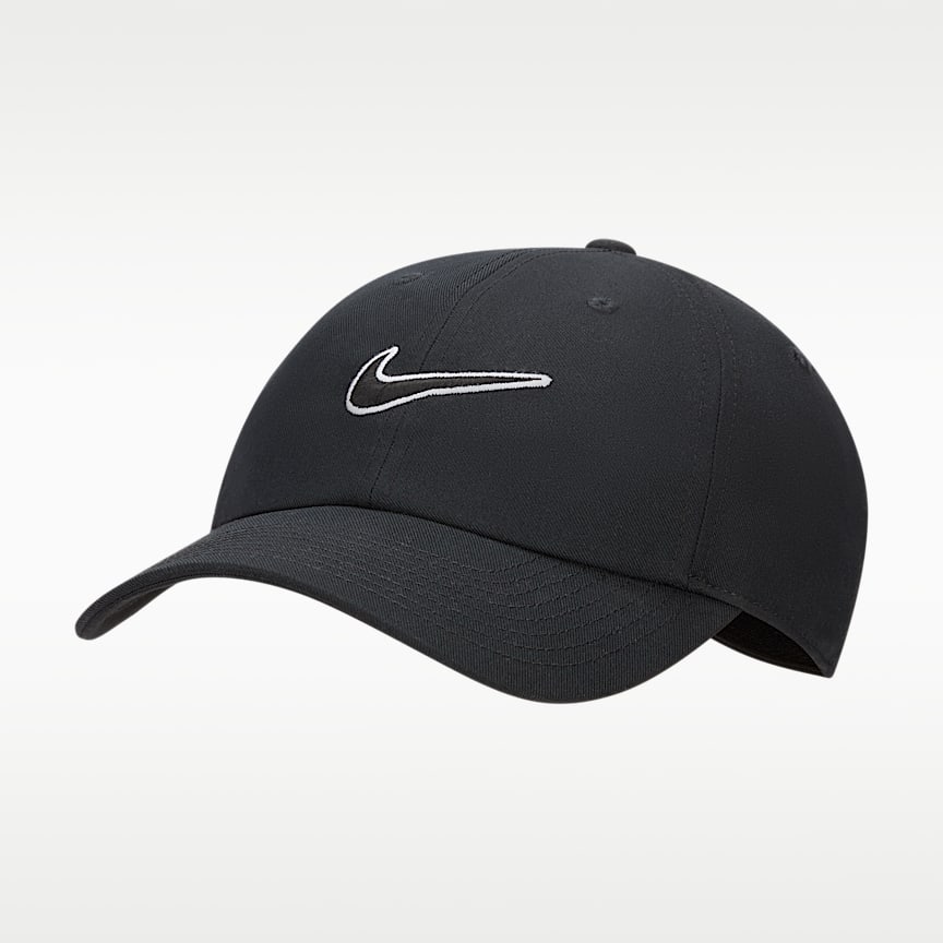 Nike Club Unstructured Swoosh Cap Black/ Black