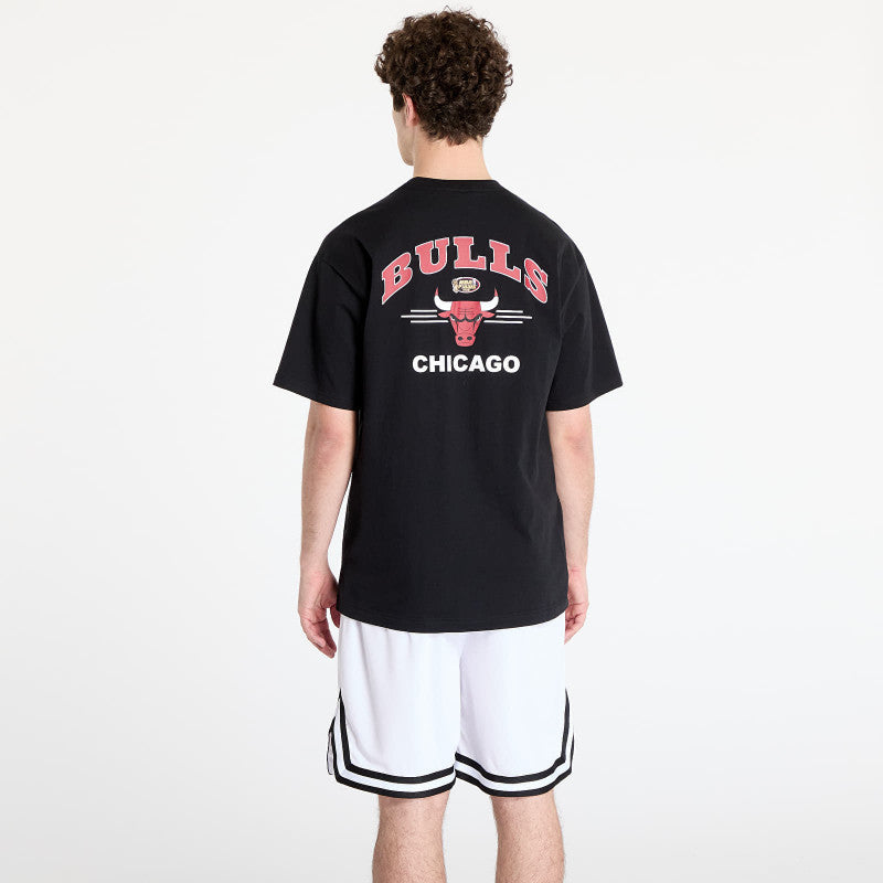 Mitchell & Ness NBA Vintage Logo Bulls Double Hit Shortsleeve Pocket Tee Black