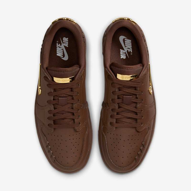 Air Jordan 1 Low Method of Make Cacao Wow/Metallic Gold-Cacao Wow