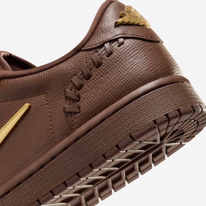 Air Jordan 1 Low Method of Make Cacao Wow/Metallic Gold-Cacao Wow