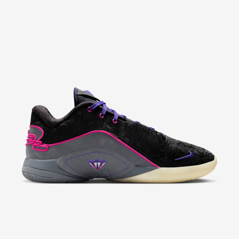 Nike LeBron XXII “Blacklight” Black/Laser Fuchsia-Dark Grey-Field Purple-Guava Ice