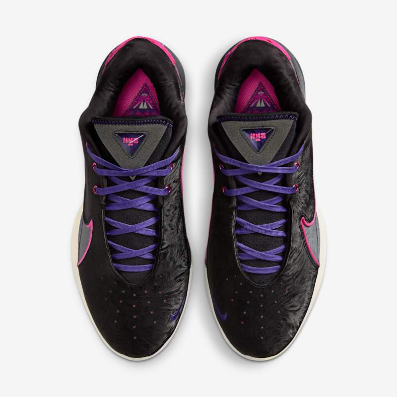Nike LeBron XXII “Blacklight” Black/Laser Fuchsia-Dark Grey-Field Purple-Guava Ice