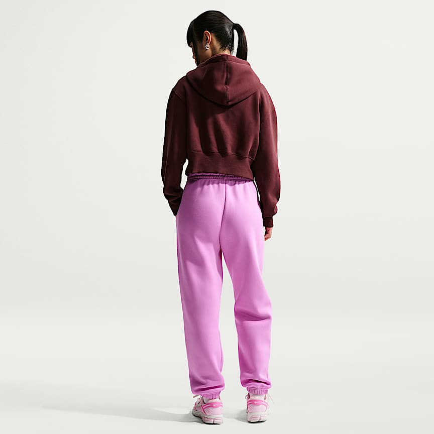 Nike Sportswear Phoenix Fleece Women's High-Waisted Oversized Sweatpants Lt Magenta/ Sail
