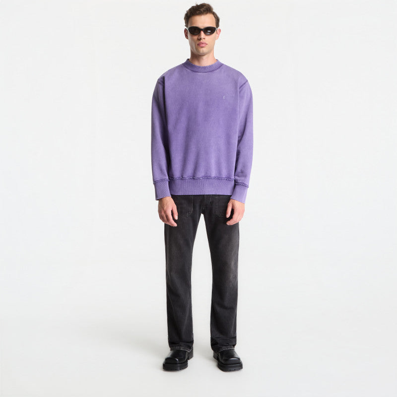 Études Studio National Crew Accent Sweatshirt Purple