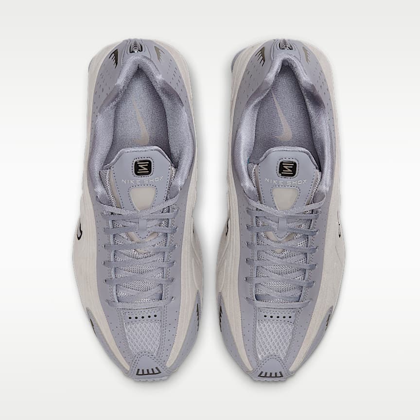 Nike Wmns Shox R4 Cement Grey/ Black-College Grey-Mtlc Silver