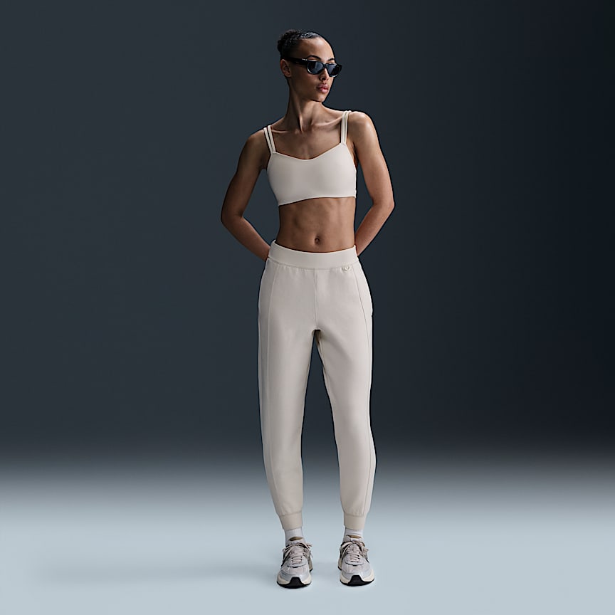 Nike 24.7 ImpossiblySoft Women's Dri-FIT Mid-Rise Joggers Lt Orewood Brn/ Lt Iron Ore