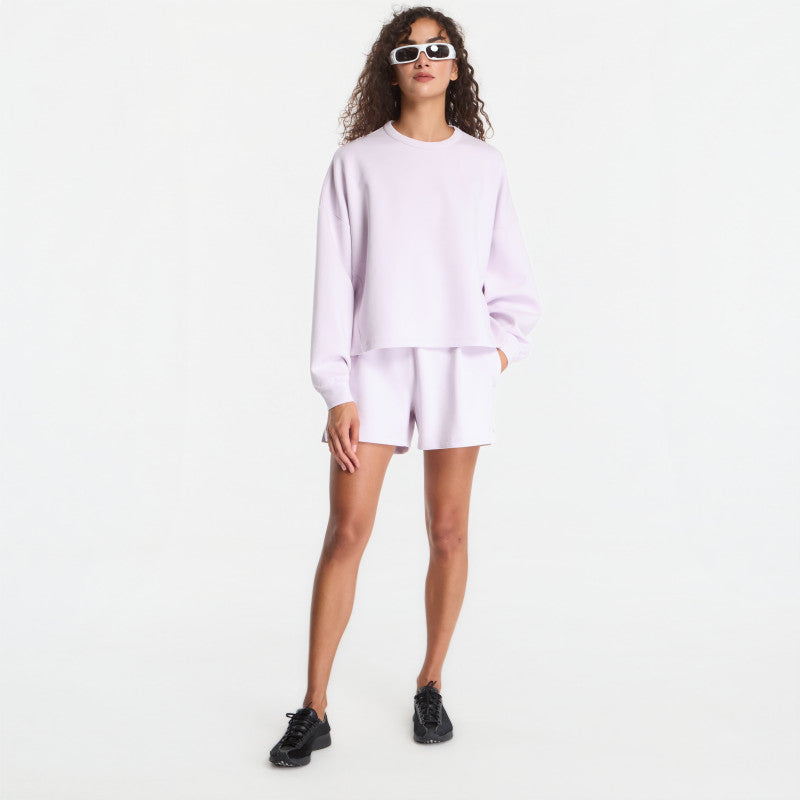 Nike 24.7 ImpossiblySoft Women's Dri-FIT Oversized Crew-Neck Top Bleached Lilac/ Platinum Violet