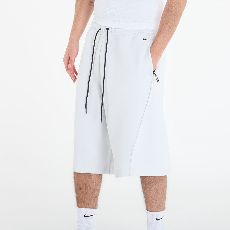 Nike Tech Men's Fleece Oversized Fit Shorts Off White/ Black