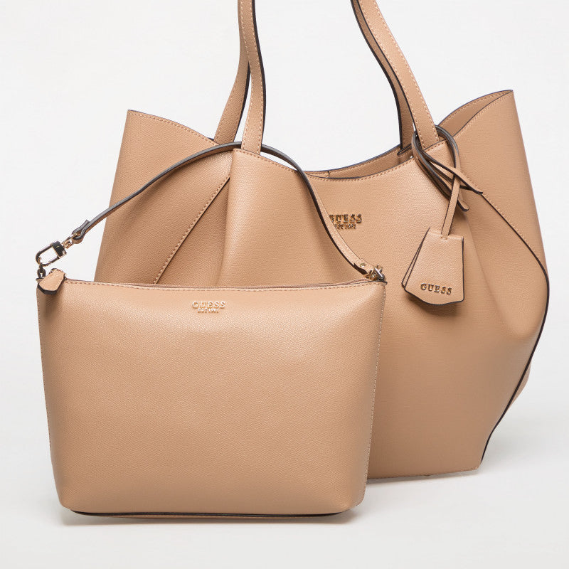 GUESS Amorette 2 In 1 Tote Beige