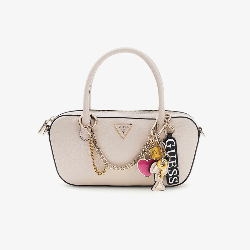 GUESS Davina Small Satchel Light Taupe
