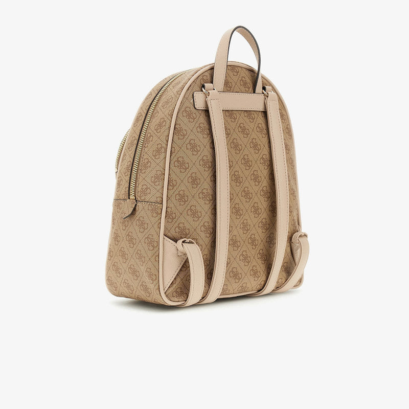 GUESS Manhattan II Large Backpack Latte Logo