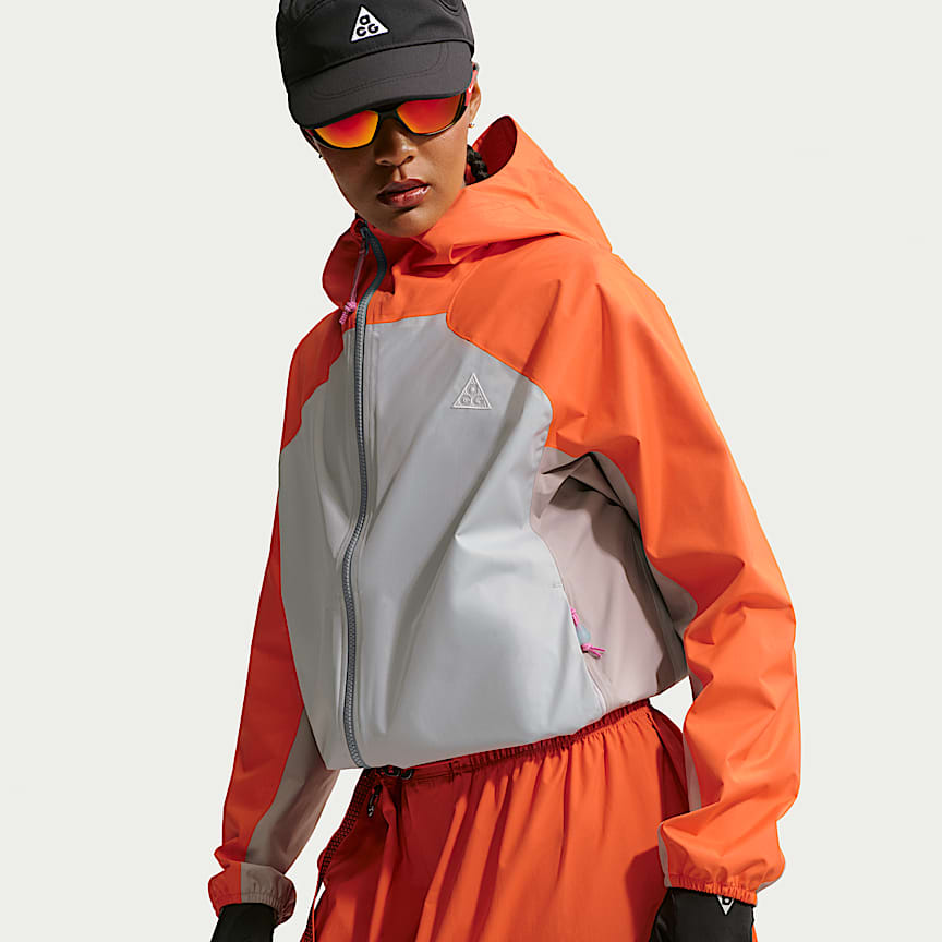 Nike ACG "Phantazma" Women's Storm-FIT ADV Jacket Safety Orange/ Grey Fog/ Summit White