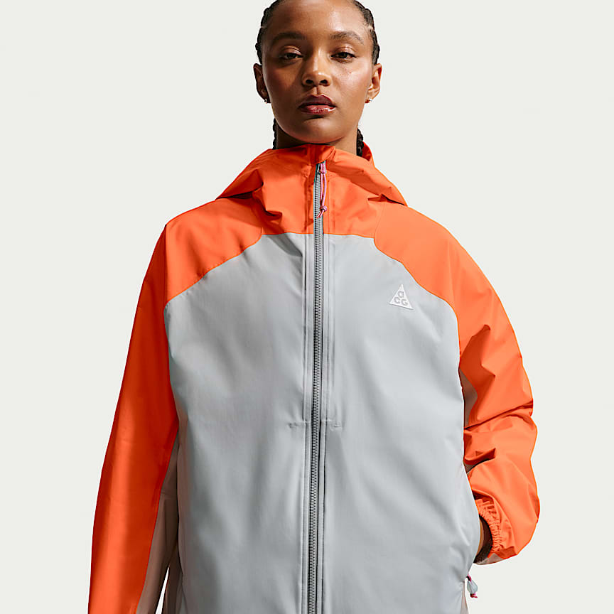 Nike ACG "Phantazma" Women's Storm-FIT ADV Jacket Safety Orange/ Grey Fog/ Summit White