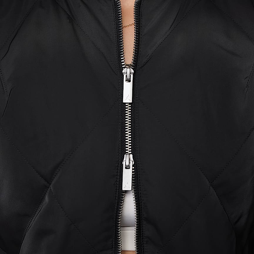 Jordan Flight Women's Quilted Renegade Jacket Black/ Black/ Black