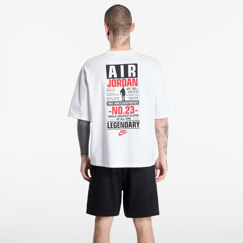 Jordan Flight Men's T-Shirt White/ University Red