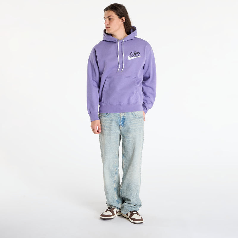 Nike Solo Swoosh Men's Fleece Hoodie Dusty Amethyst