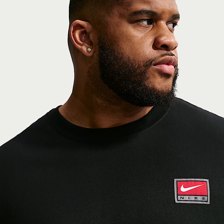 Nike Life Men's Short-Sleeve Boxy Knit Top Black