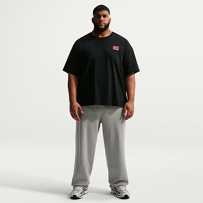 Nike Life Men's Short-Sleeve Boxy Knit Top Black