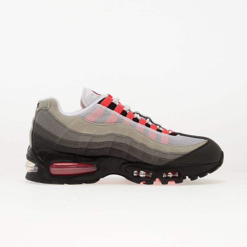 Nike Air Max 95 Big Bubble Black/ Solar Red-Medium Ash-Dk Pewter