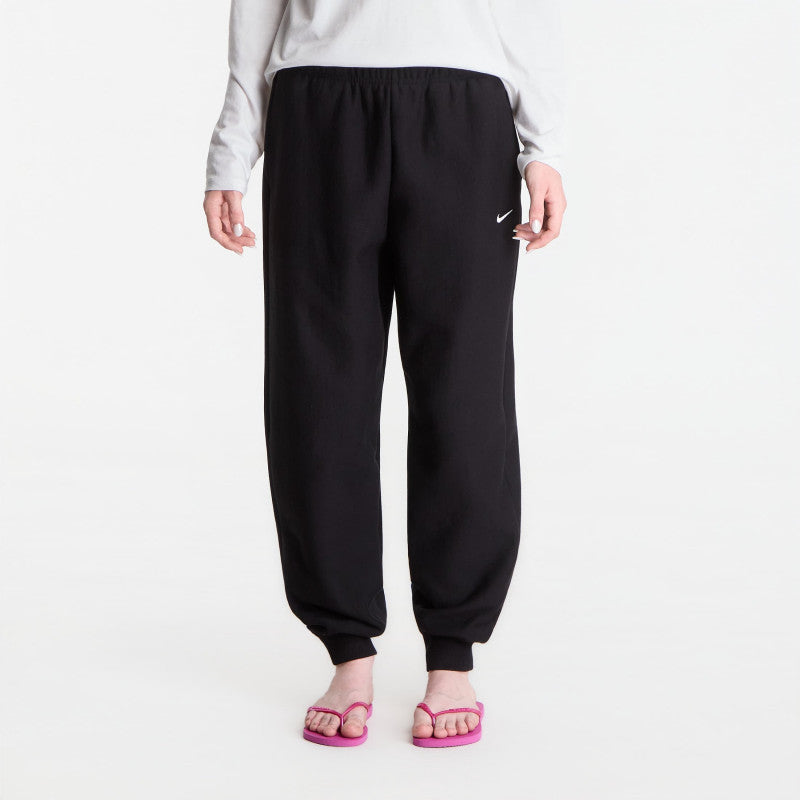 Nike Studio Fleece Heavyweight Women's Oversized High-Rise Joggers Total Black/ Sail