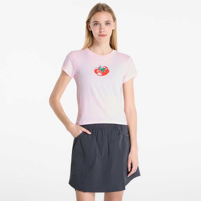 Nike Sportswear Chill Knit Women's Slim Cropped T-Shirt Pink Foam