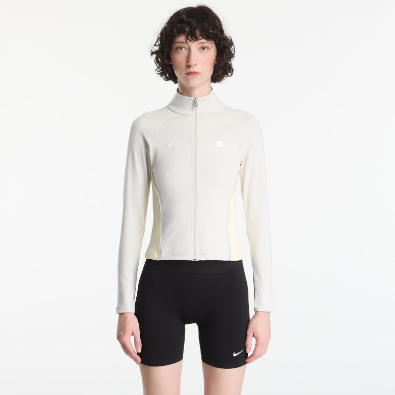 Nike Sportswear Women's Full-Zip Long-Sleeve Top Light Bone/ Alabaster