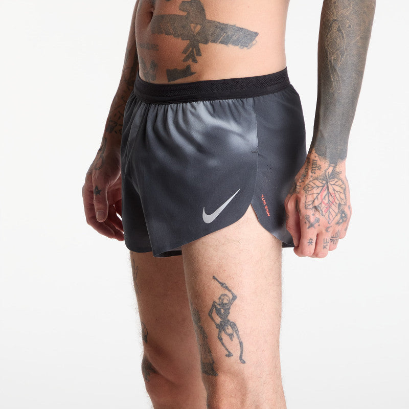 Nike AeroSwift Men's Dri-FIT ADV 2" Brief-Lined Running Shorts Black/ Dk Smoke Grey/ Bright Crimson