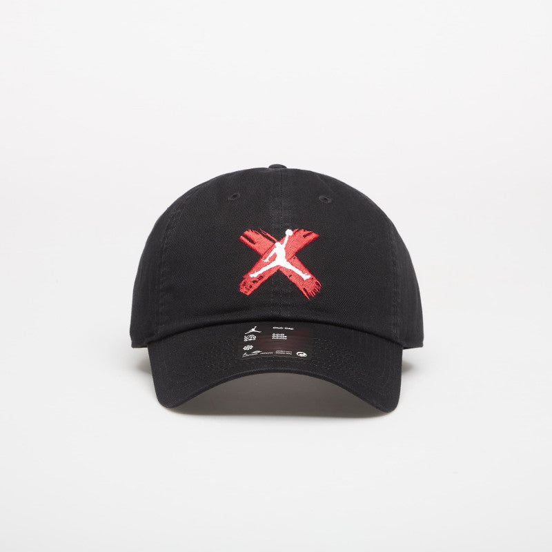 Jordan Club Unstructured Curved-Bill Hat Black/ White