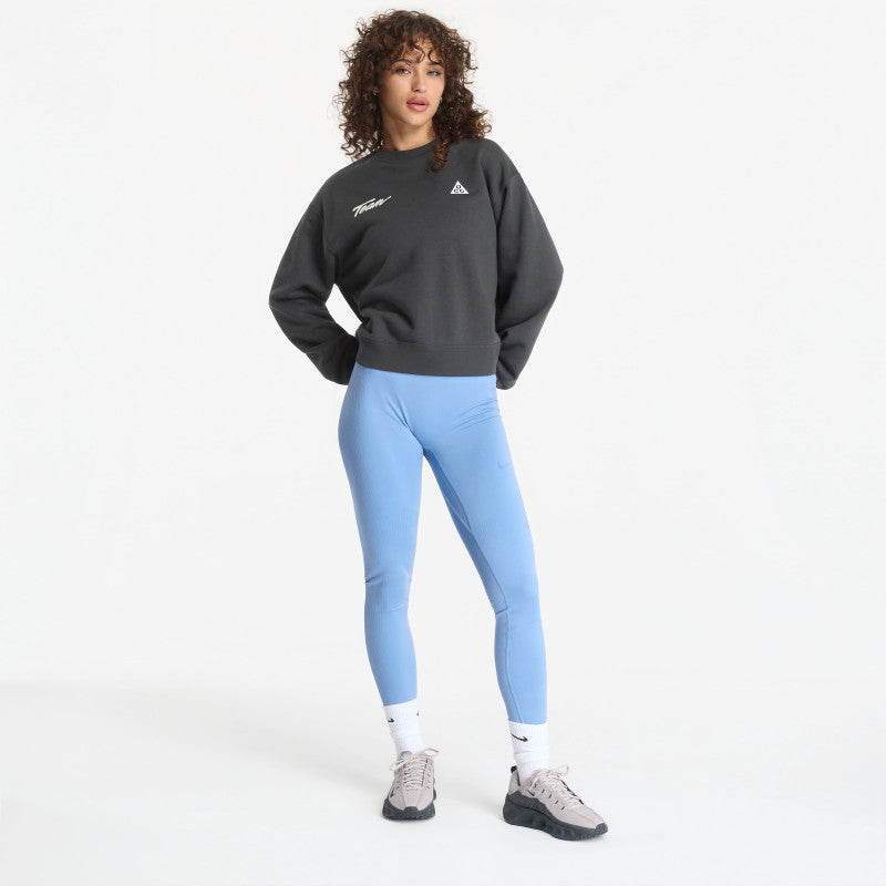 Nike ACG Tuff Fleece Crew-Neck Sweatshirt Dk Smoke Grey/ White