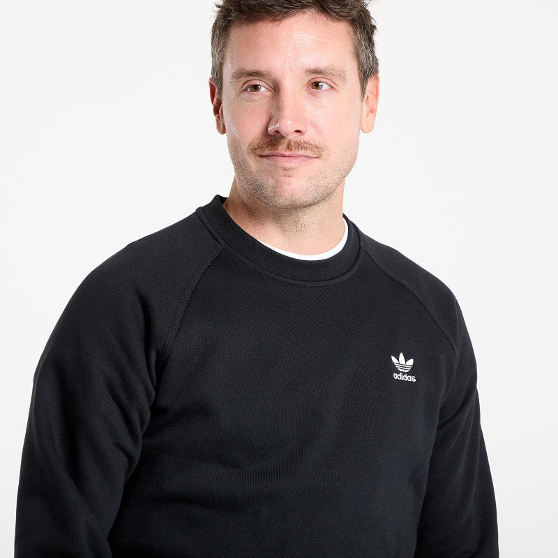 adidas Trefoil Essentials Crew Sweatshirt Black
