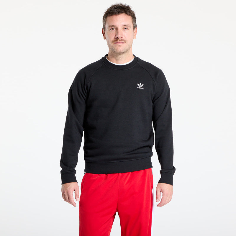 adidas Trefoil Essentials Crew Sweatshirt Black