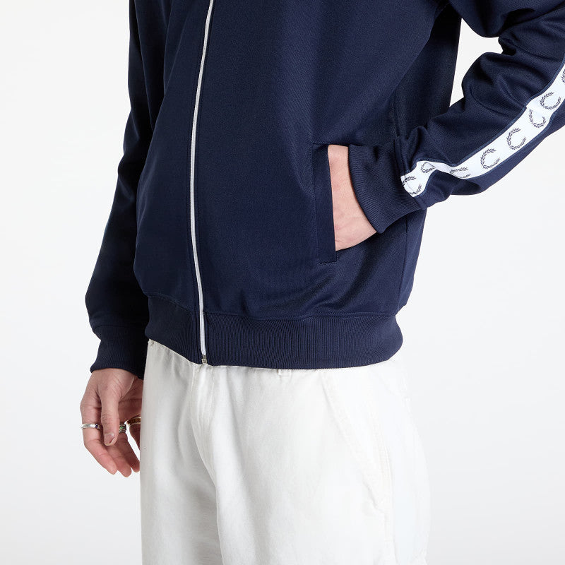 FRED PERRY Taped Track Jacket Carbon Blue