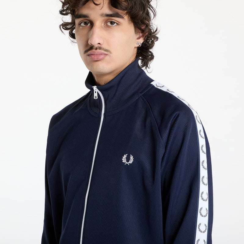 FRED PERRY Taped Track Jacket Carbon Blue